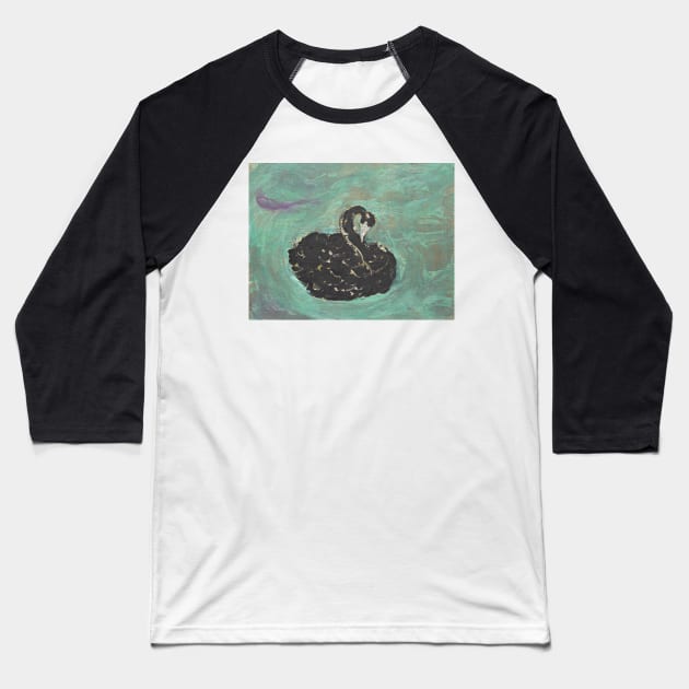 Black Swan Baseball T-Shirt by Michela's Store
